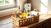 create eco friendly cleaning caddy