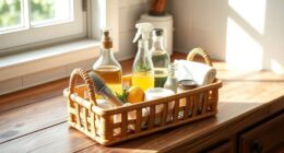 create eco friendly cleaning caddy