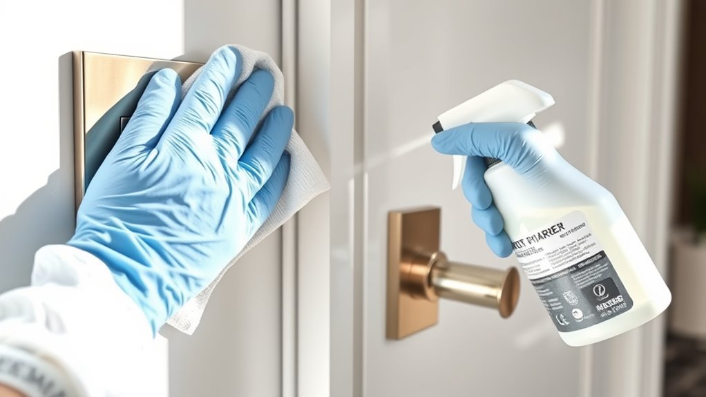 disinfect high touch surfaces regularly
