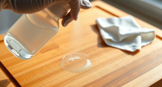 disinfect without warping wood