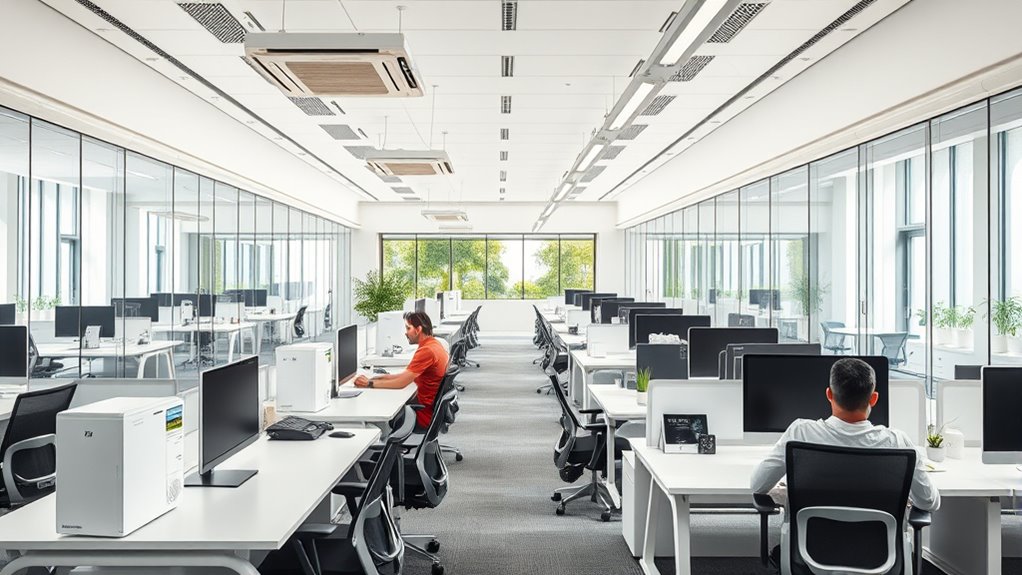 dust control in open plan offices