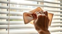 dusting blinds properly