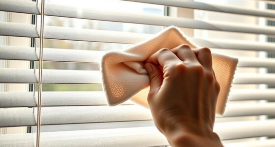 dusting blinds properly