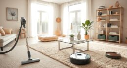 efficient living room cleaning