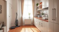 efficient small apartment cleaning