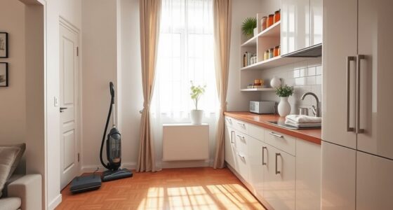 efficient small apartment cleaning