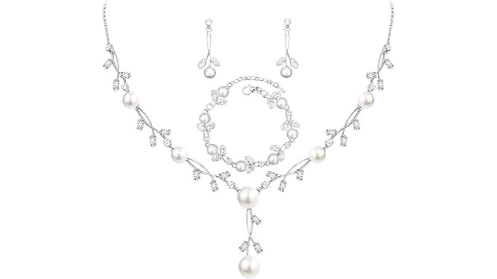 elegant floral zirconia jewelry