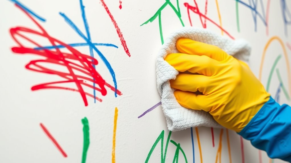 erase wall stains effectively