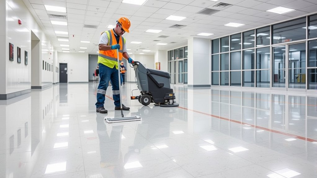 floor cleaning and polishing