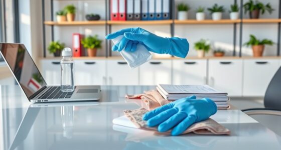 frequent office surface disinfection