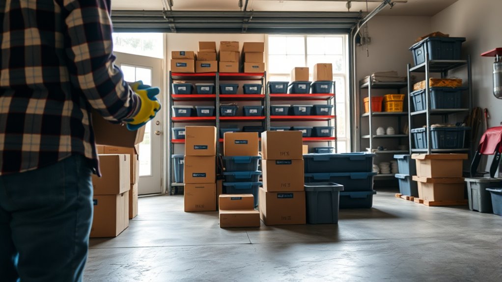 garage organization and cleaning