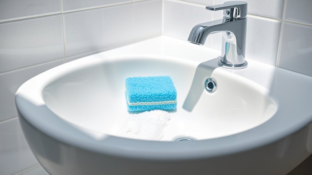 gentle ceramic sink cleaning