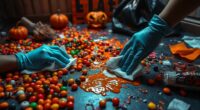 halloween spill cleanup instructions