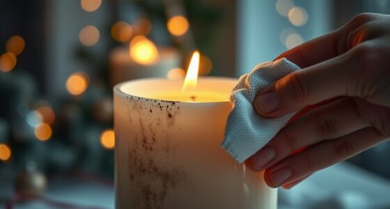 holiday candle soot removal
