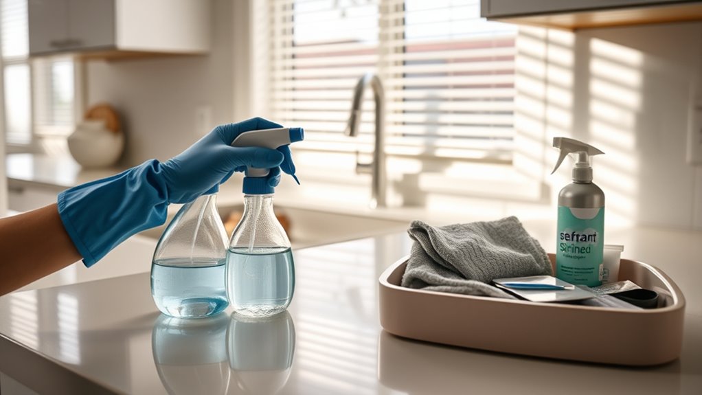 home flu sanitizing procedures