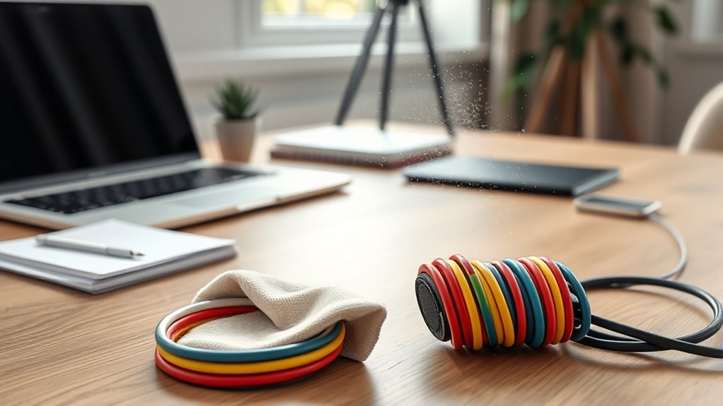 home office cable cleaning