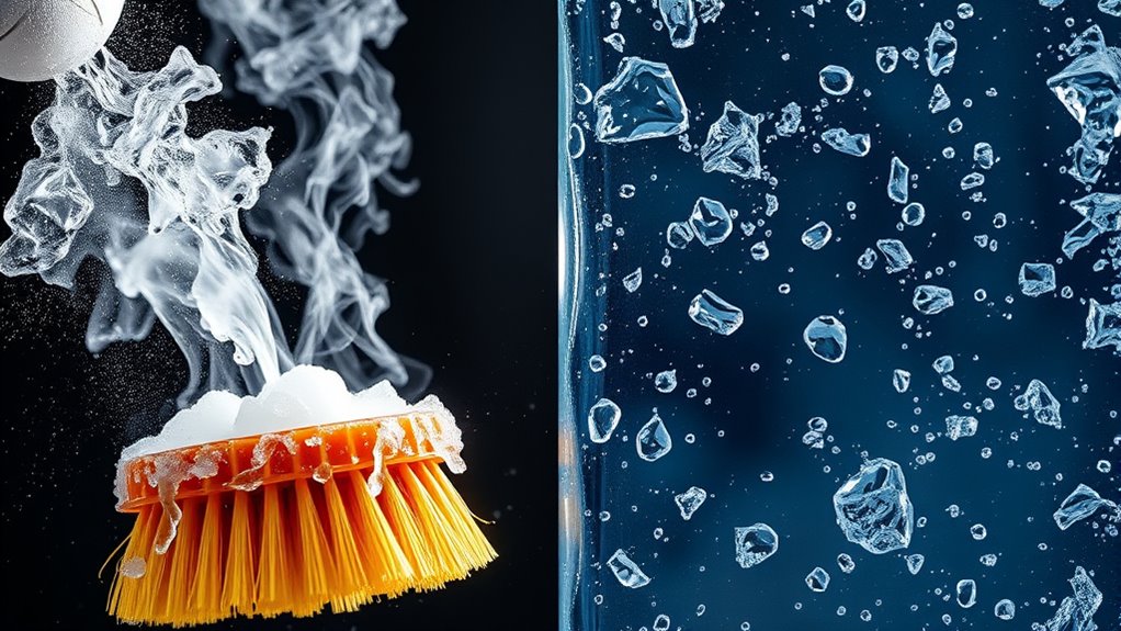 hot water enhances cleaning efficiency