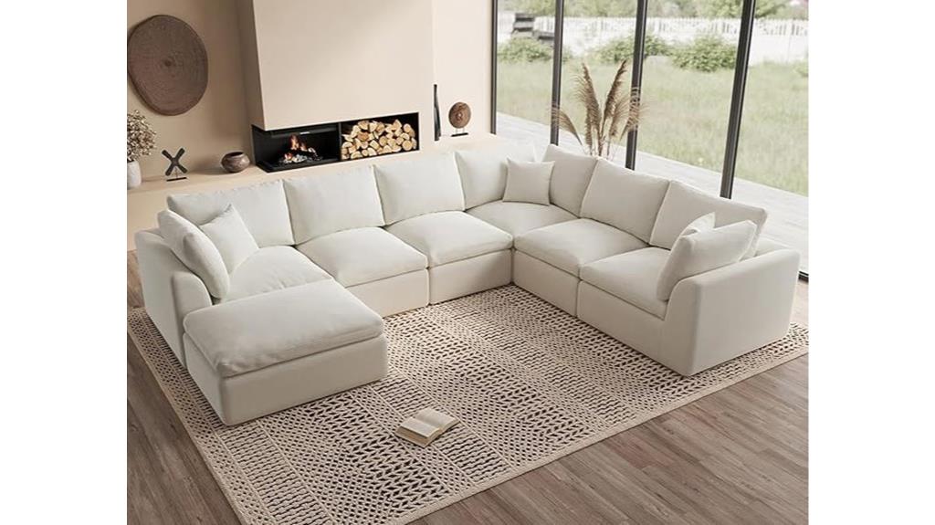 large seven seater cloud sofa