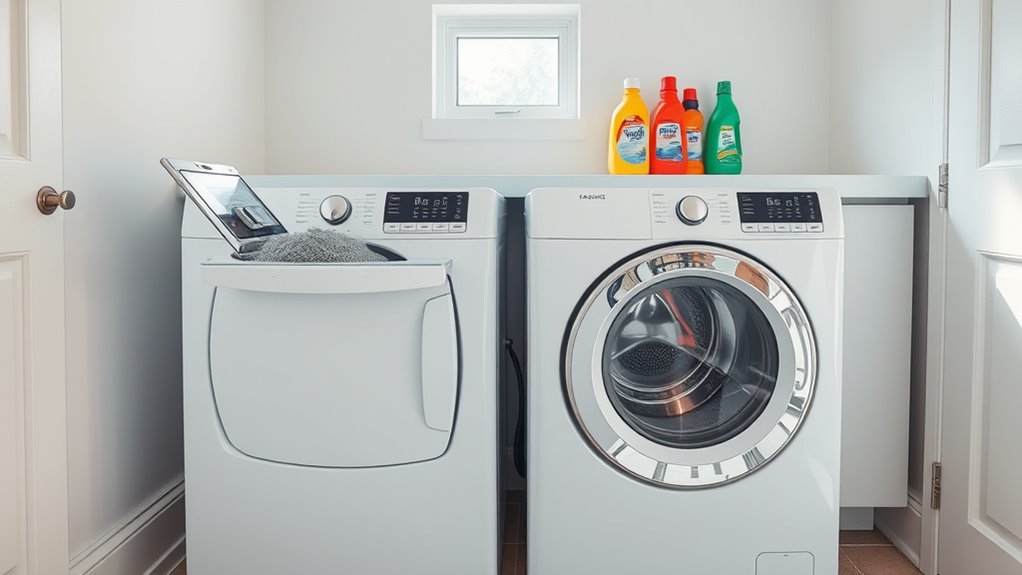 laundry area lint removal