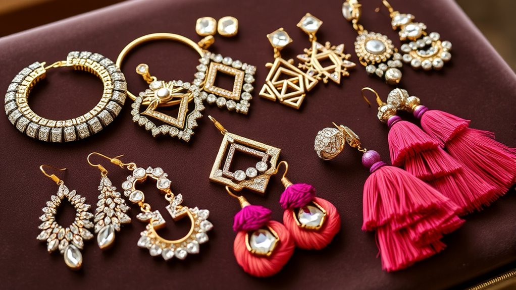 luxury bold earrings