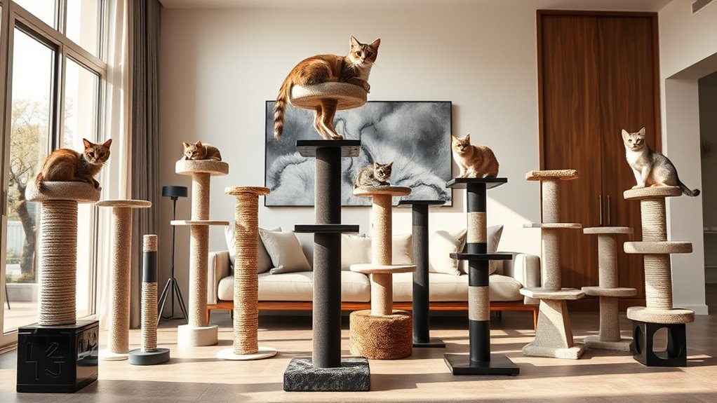 luxury cat scratching post collection