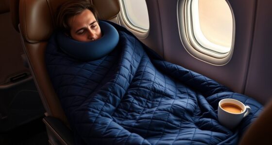 luxury flight blanket options