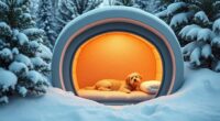 luxury heated outdoor pet houses