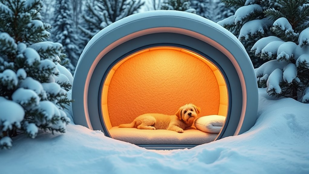 luxury heated outdoor pet houses