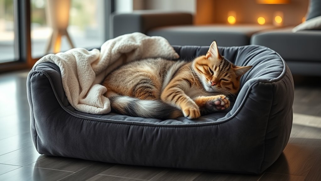 luxury orthopedic cat beds