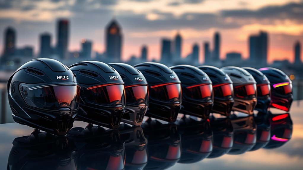 luxury protective motorcycle helmets