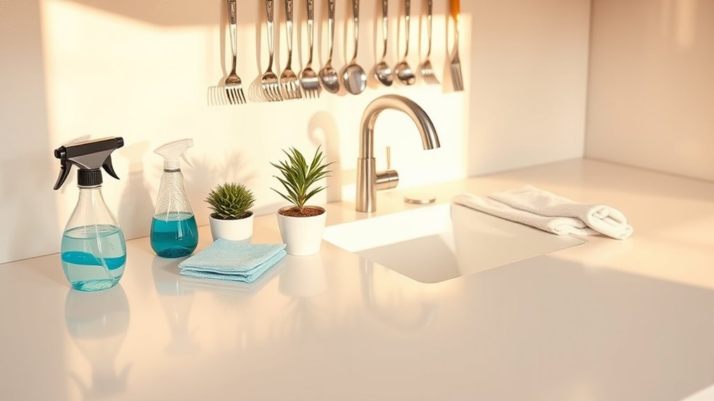 maintain surface cleanliness regularly