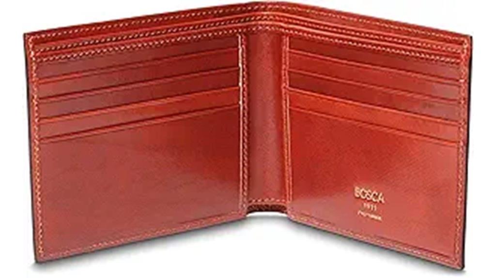 men s cognac leather wallet
