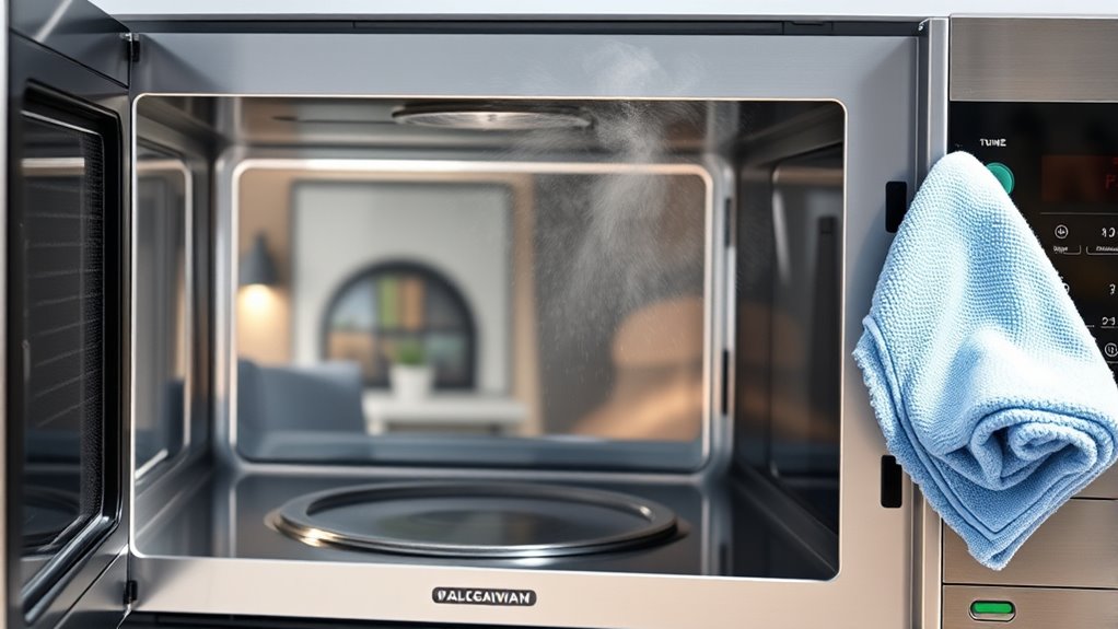 microwave cleaning schedule