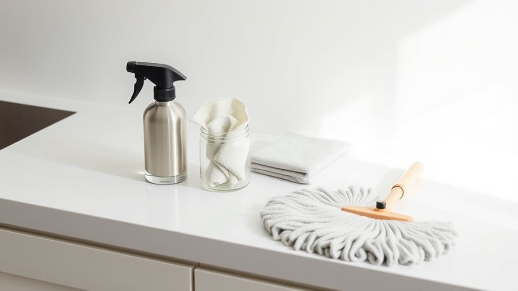 minimal eco friendly cleaning essentials