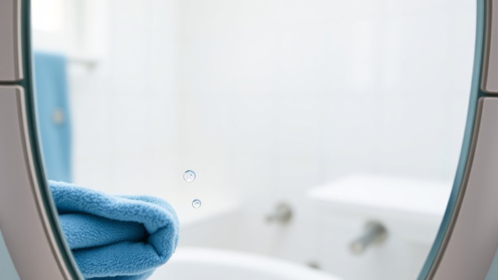 mirror cleaning streak free technique