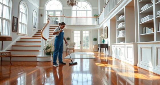 multi story house cleaning