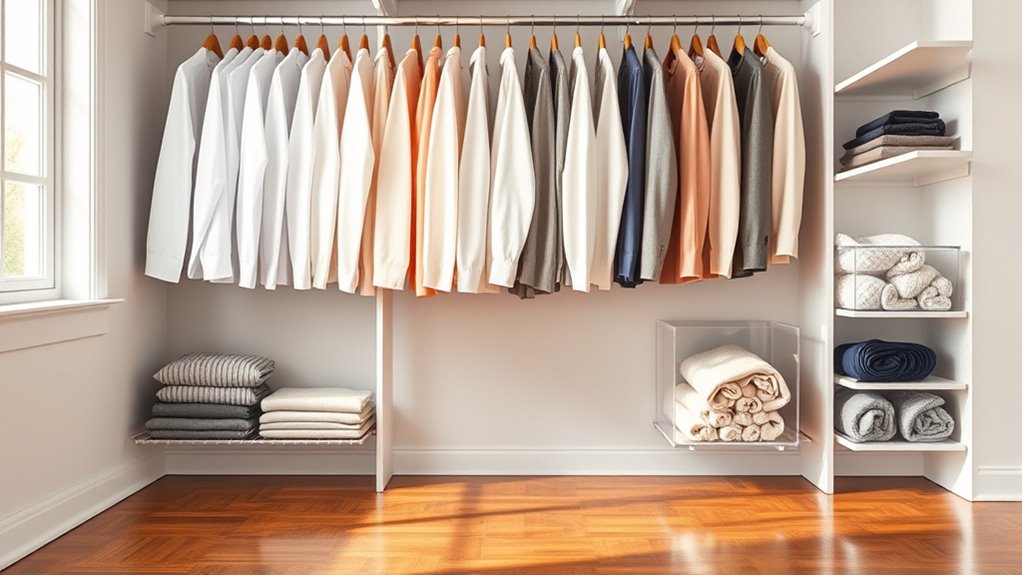 organize clothes by season