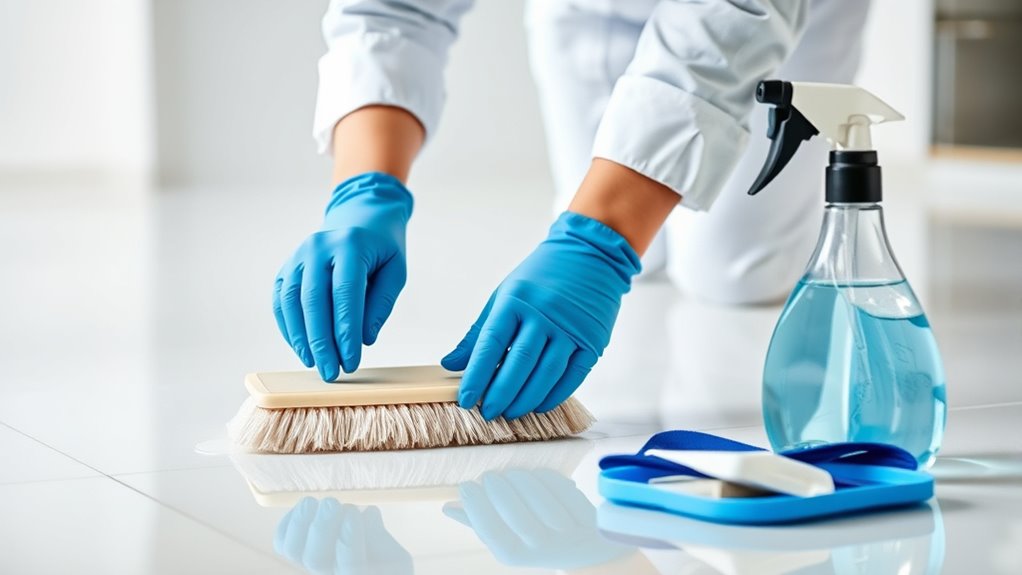 proper cleaning and stain techniques