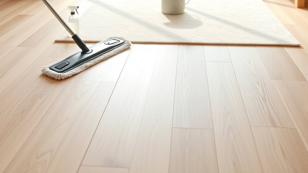 regular gentle cleaning routine