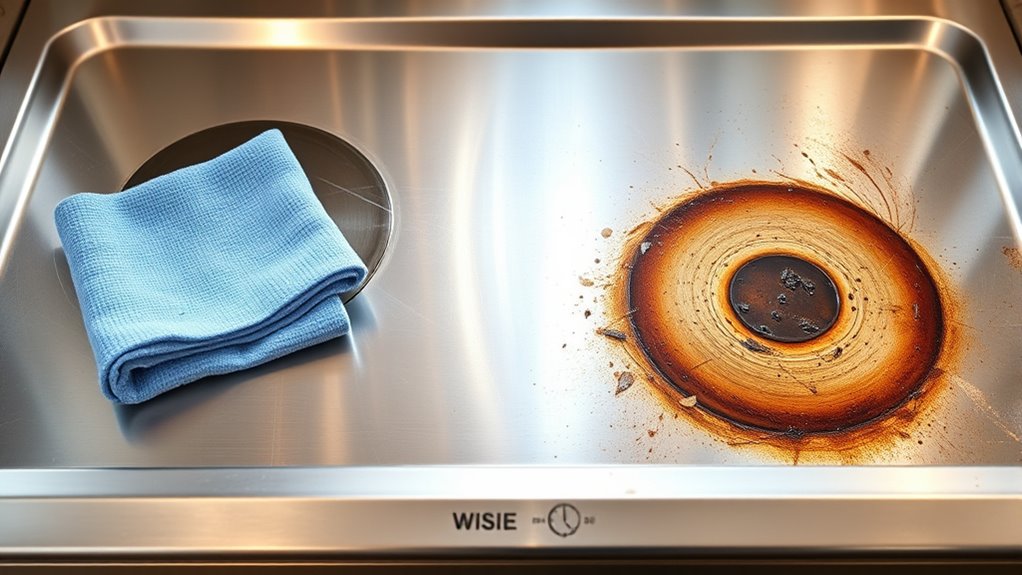 regular stove cleaning routine