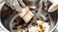 remove burnt food residue