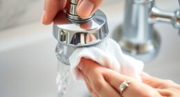 remove faucet limescale buildup