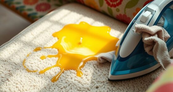 remove wax from fabric