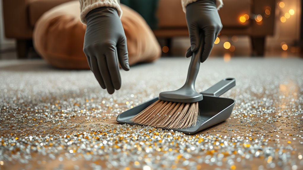 removing holiday glitter effectively