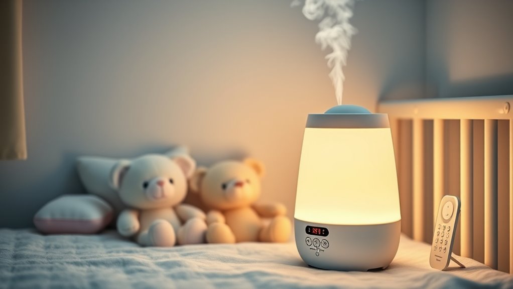 safe quiet adjustable humidifier