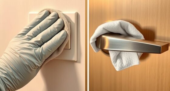 sanitize switches and handles