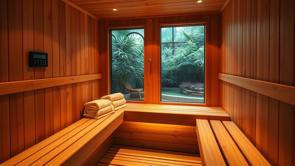sauna size and safety