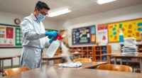 school cleaning infection control