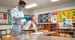 school cleaning infection control