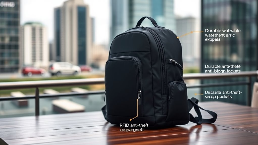 secure travel backpack options